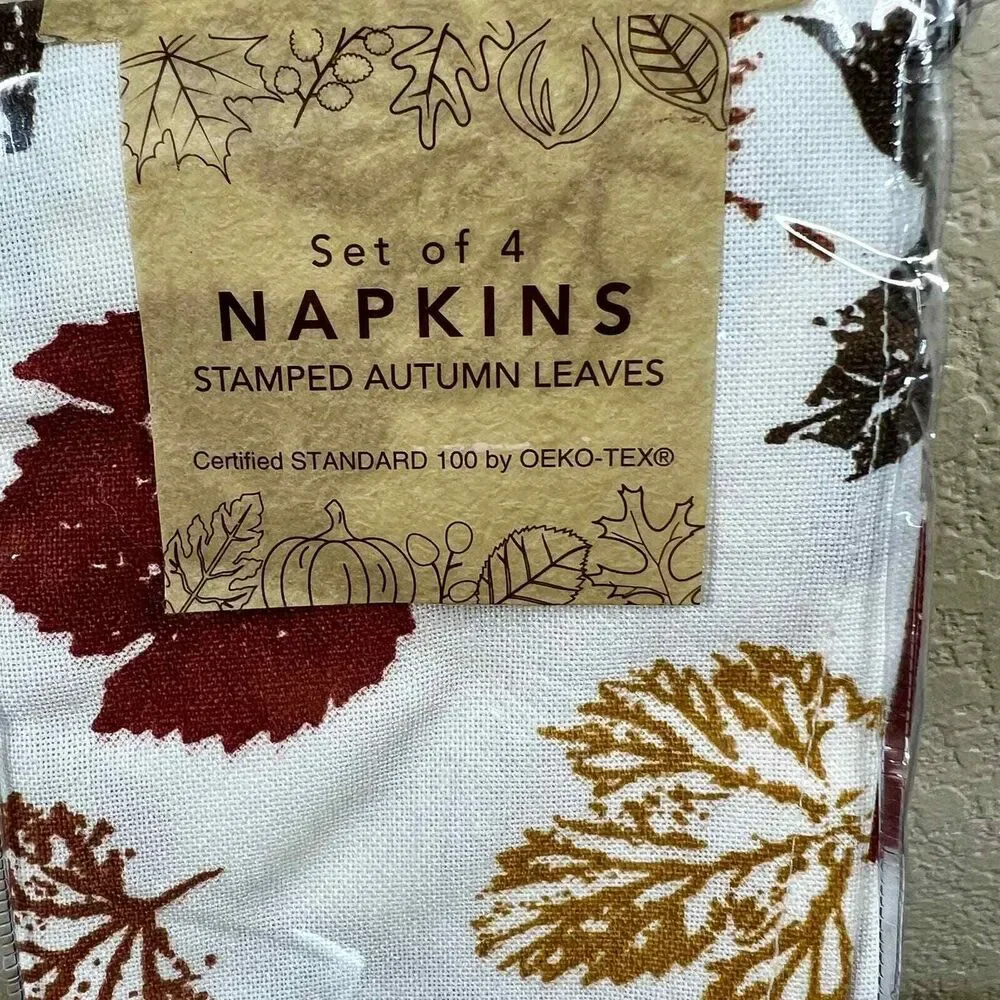 Napkins Set of 4 Same Fabric Printed  (approx.18